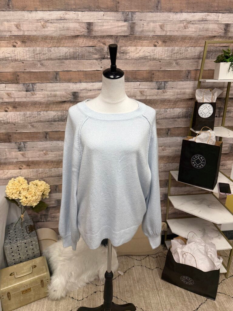 Vince Camuto Ice Blue Crewneck