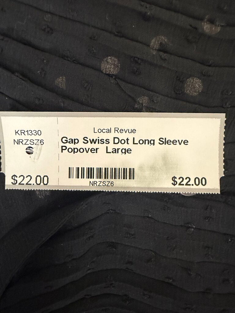 Gap Swiss Dot Long Sleeve Popover