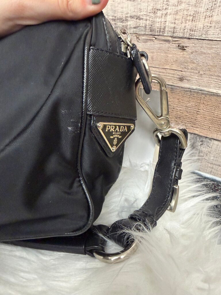 Prada Black Nylon Tessuto Shoulder Bag