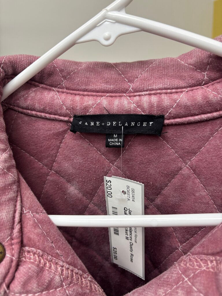 Jane + Delancey Dusty Rose Quilted Jacket