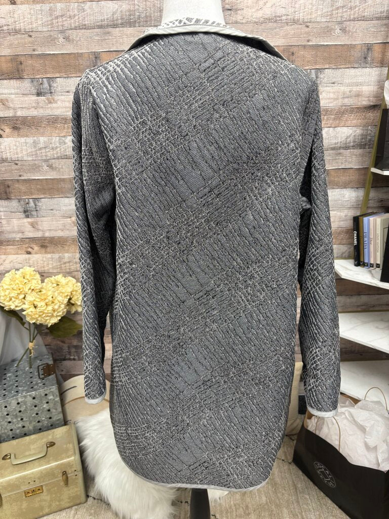 Winding River Grey Jacquard Knit Reversible Jacket