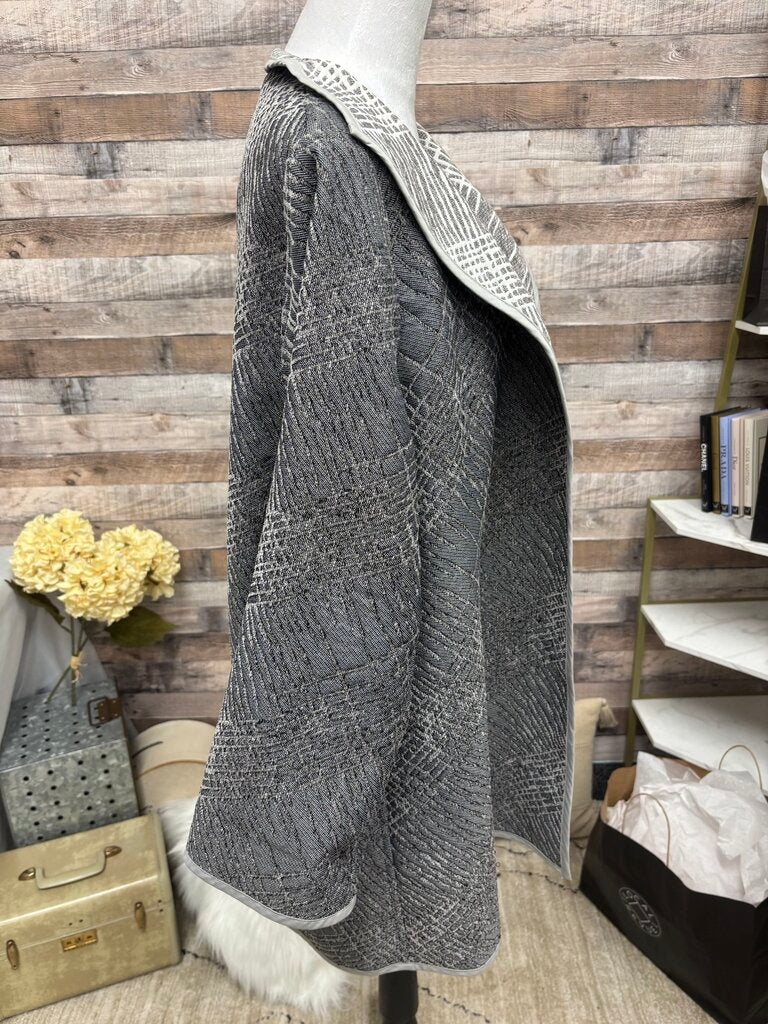 Winding River Grey Jacquard Knit Reversible Jacket