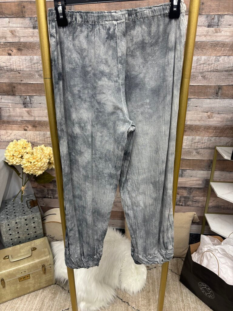 Oh My Gauze! Grey Tie-Dye Joggers