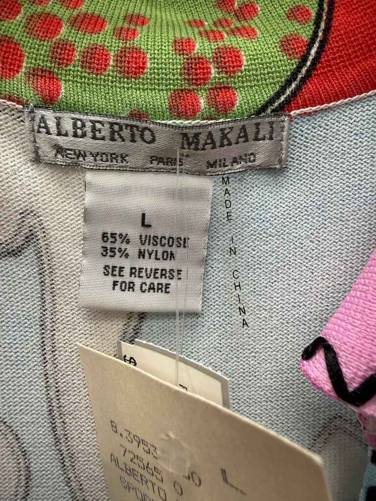 NWT Alberto Makali Multicolor Paisley & Floral Print Sleeveless Top