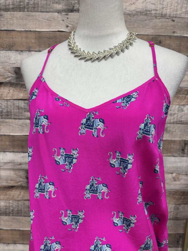 Lilly Pulitzer Pink w/Elephant Print Racerback