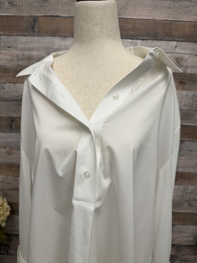 Chico's White 3/4 Sleeve & Button