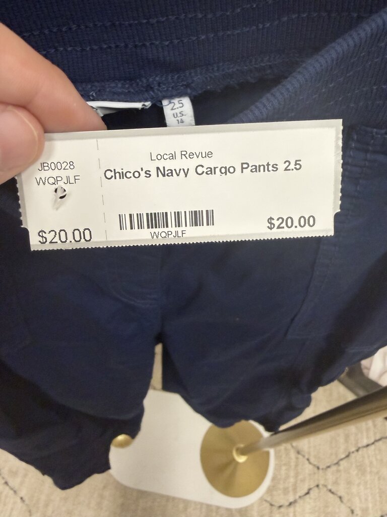 Chico's Navy Cargo Pants