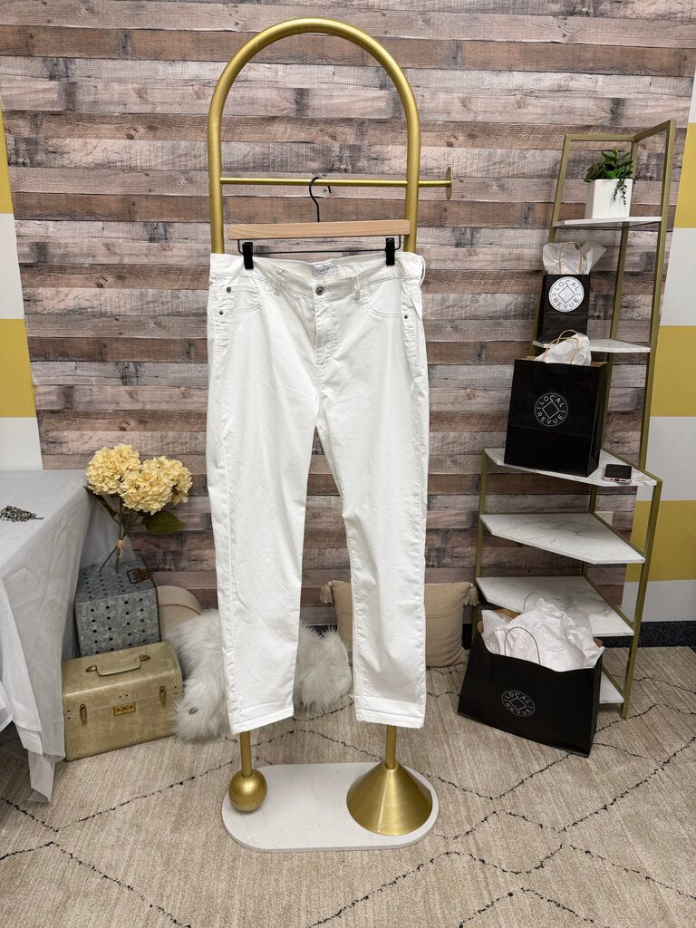 Curve Appeal White Straight Leg Denim