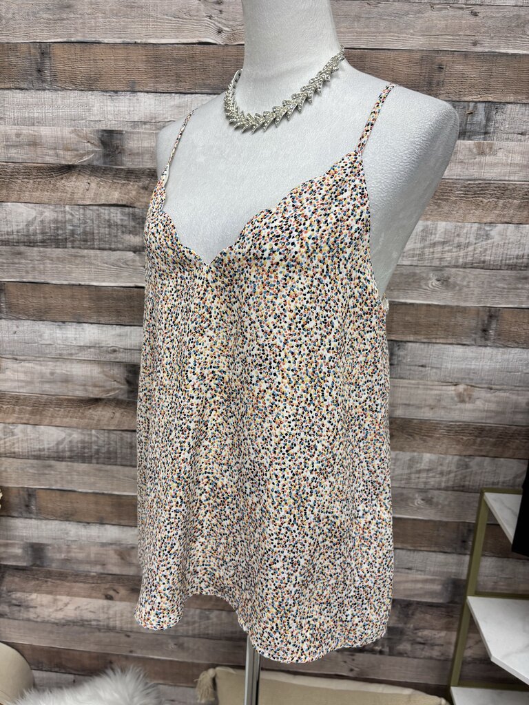 Socialite Scalloped Confetti Print Camisole