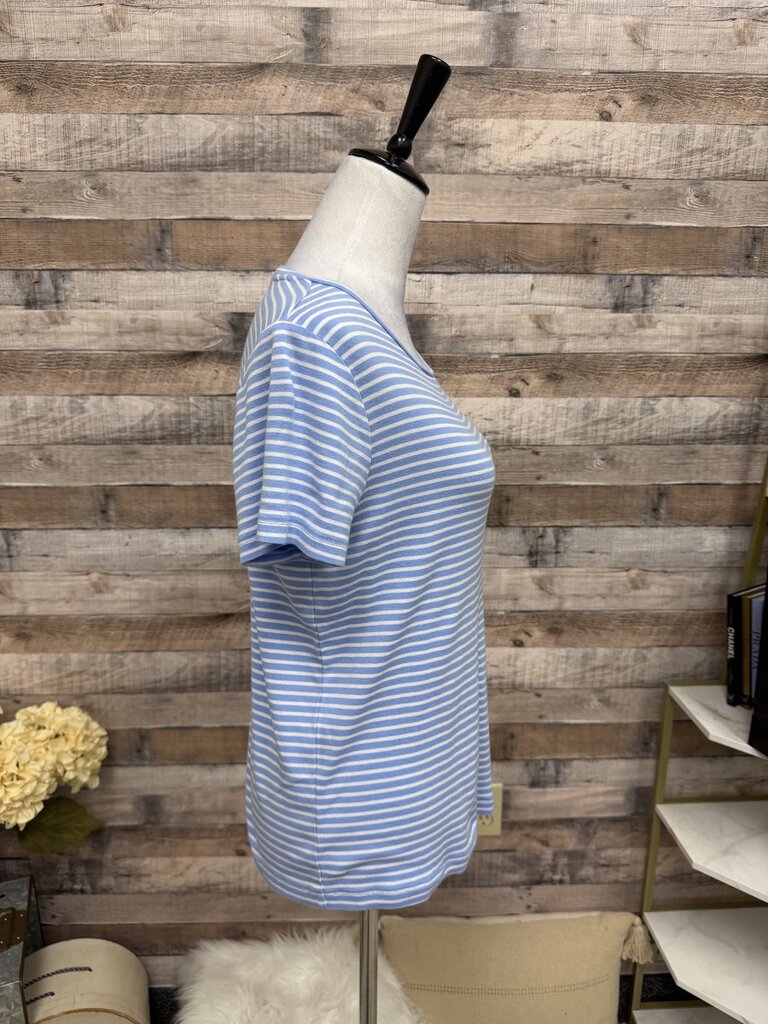 Vineyard Vines Blue & White Stripe tee