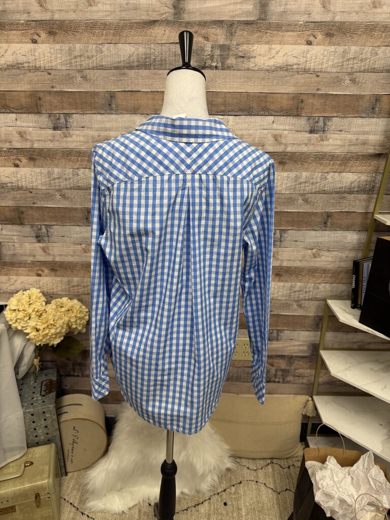 Vineyard Vines Blue & White Gingham Button Down