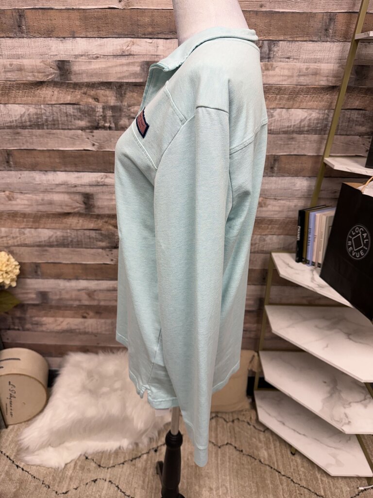 Vineyard Vines Lt Blue 3/4 Zip Pullover