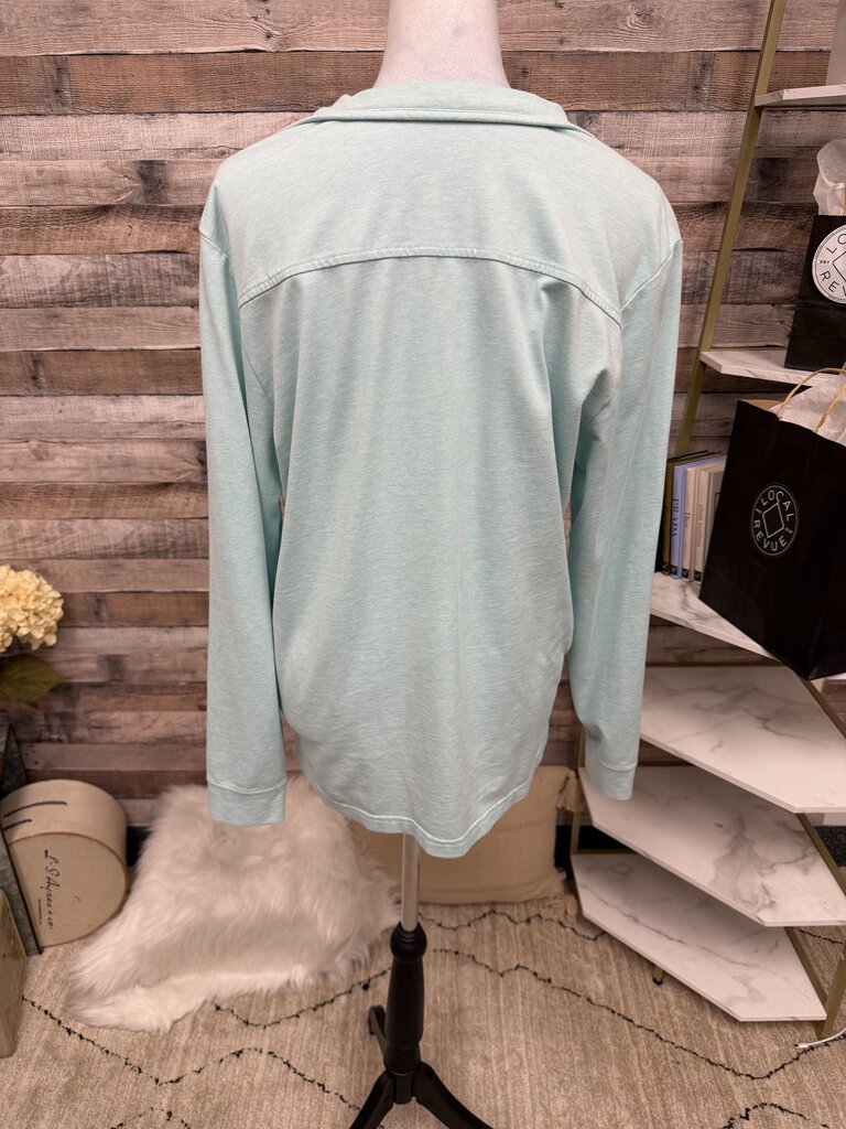 Vineyard Vines Lt Blue 3/4 Zip Pullover