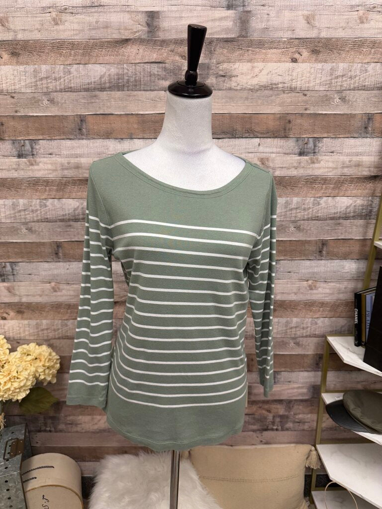 Vineyard Vines Sage & White Stripe