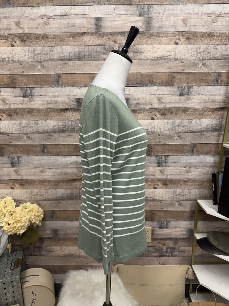 Vineyard Vines Sage & White Stripe