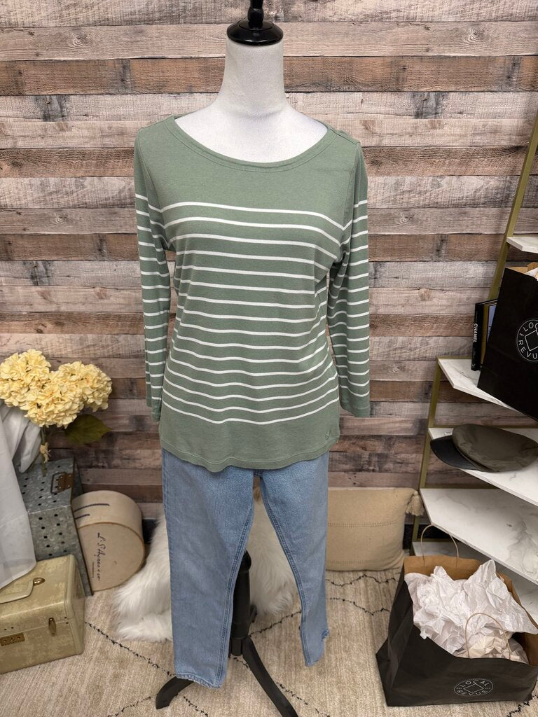 Vineyard Vines Sage & White Stripe