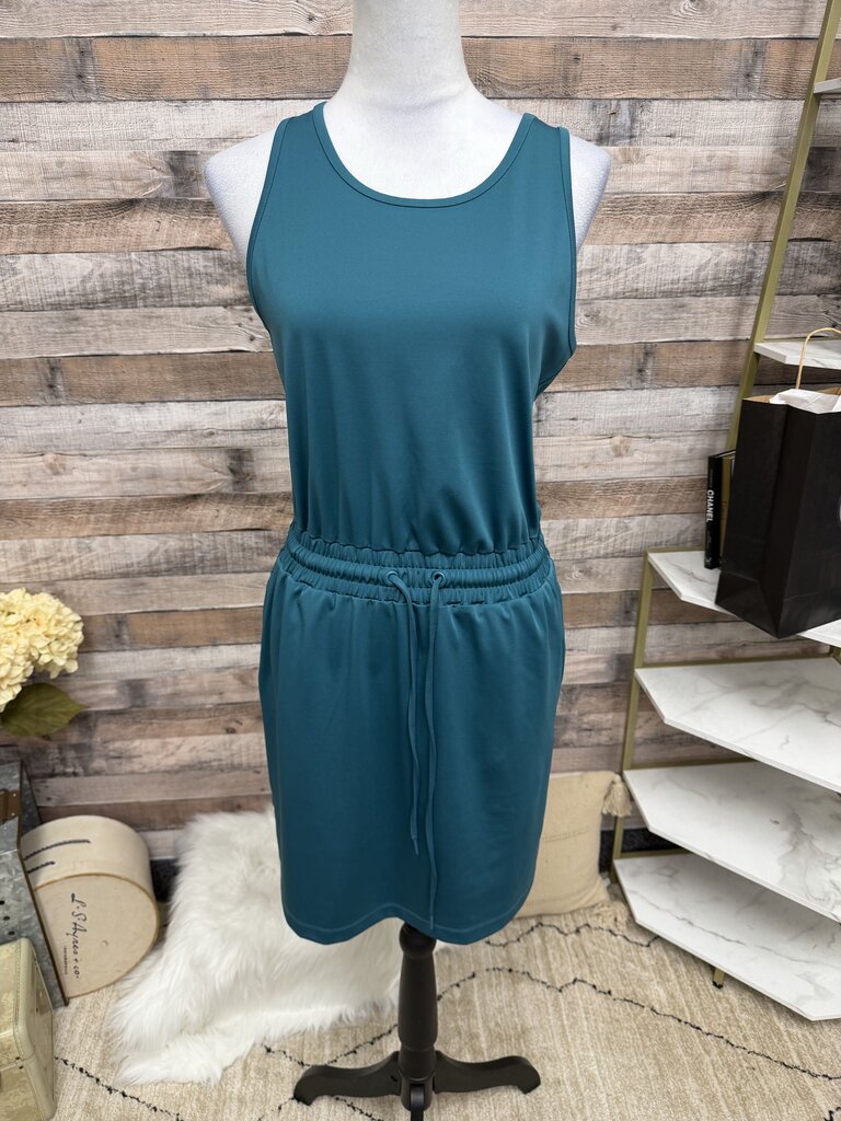 Lou & Grey Teal Drawstring Sleeveless Athletic