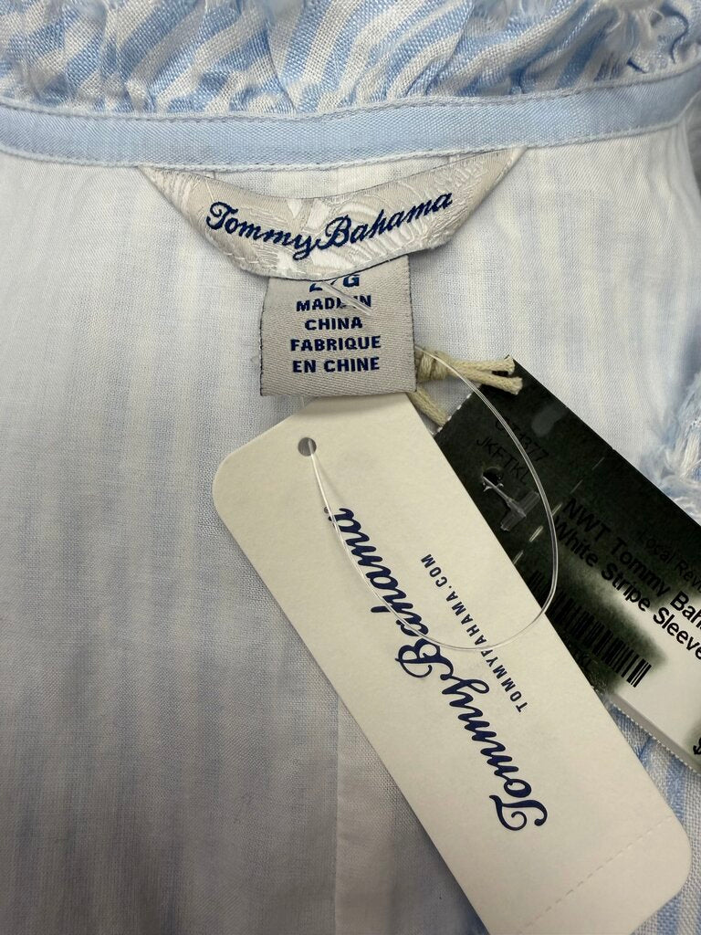 NWT Tommy Bahama Blue & White Stripe Sleeveless Sheath