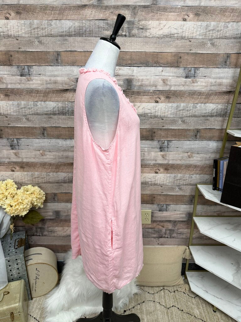 Tommy Bahama Pink Ruffle Sleeveless Sheath