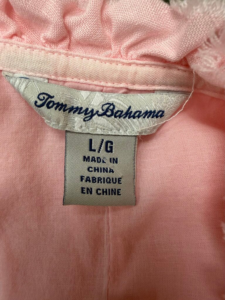 Tommy Bahama Pink Ruffle Sleeveless Sheath