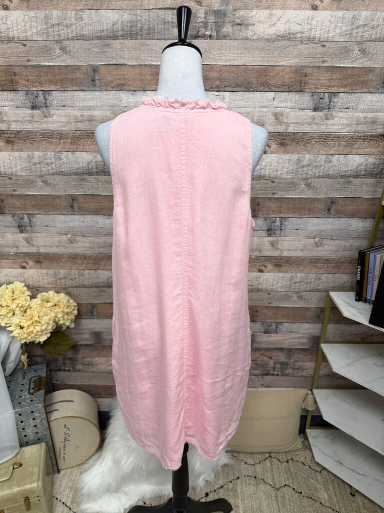 Tommy Bahama Pink Ruffle Sleeveless Sheath