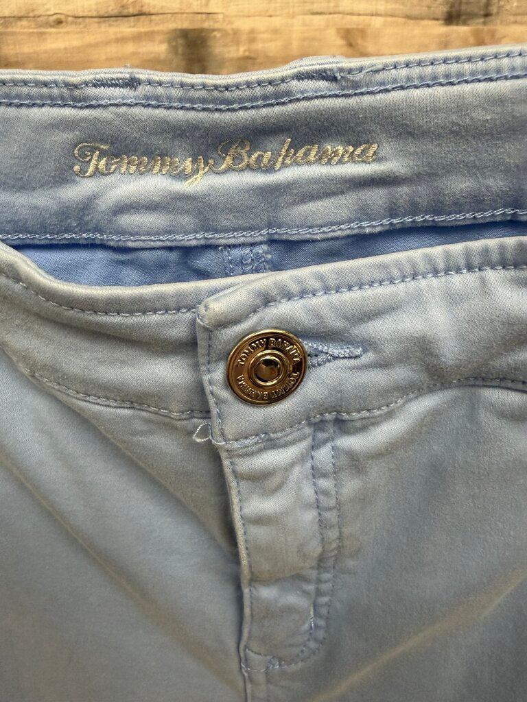 Tommy Bahama Lt Blue High Rise Ankle Chino