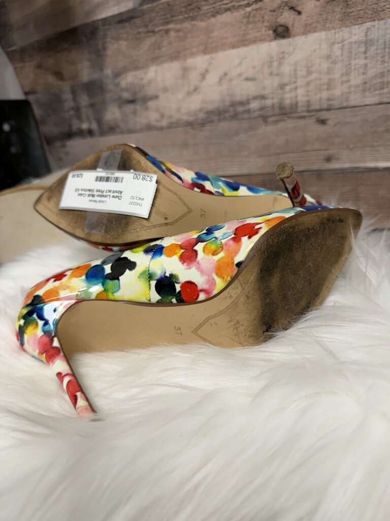 Dune London Multi Color Abstract Print Stilettos
