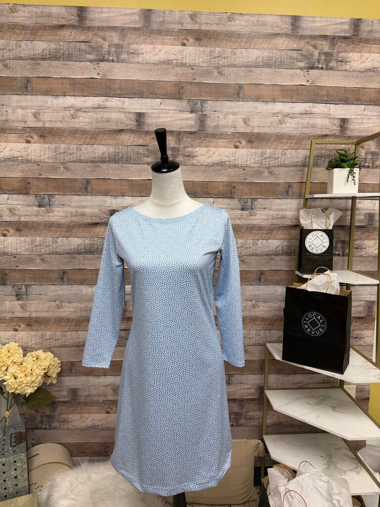 Vineyard Vines Blue & White Boat Neck PJ Dress