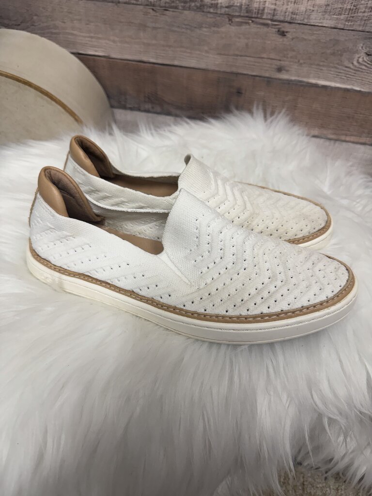 UGG White Chevron Slip On Sneakers