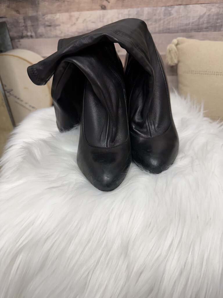 Givenchy Black Sock Bootie w/Block Heel