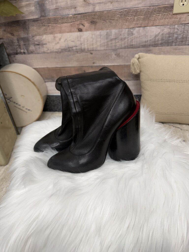 Givenchy Black Sock Bootie w/Block Heel