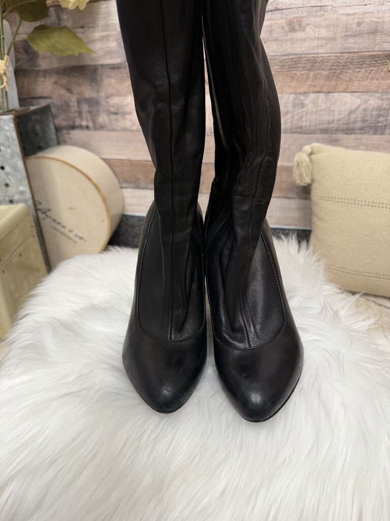 Givenchy Black Sock Bootie w/Block Heel