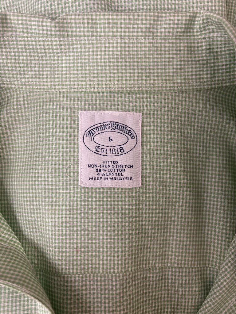 Brooks Brothers Green Button Down
