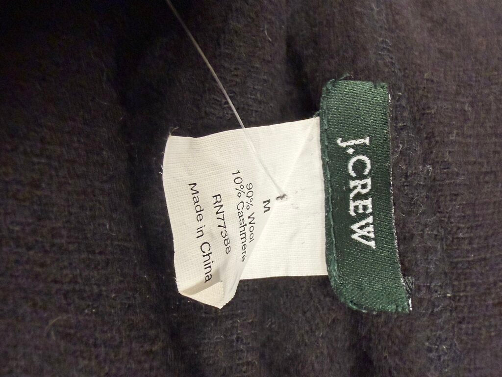 J Crew Black & White Stripe Boatneck Sweater