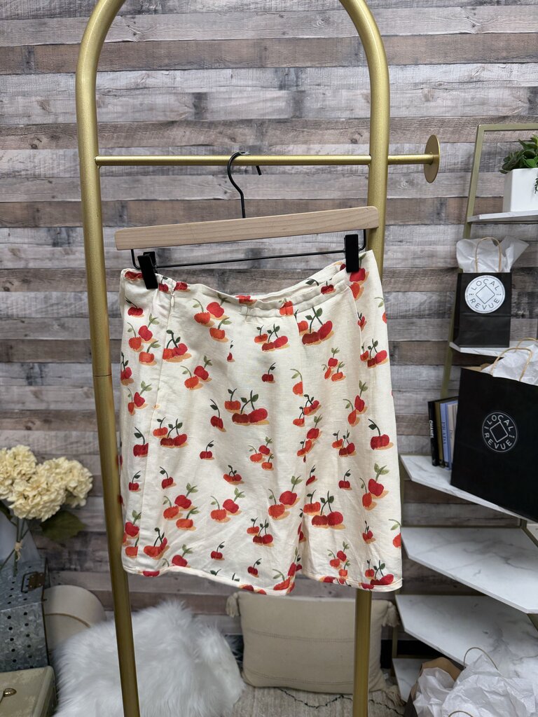 Farm Rio x Anthropologie Cherry Print Skort