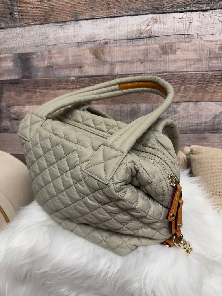 Quilted Nylon MZ Wallace Tan Purse