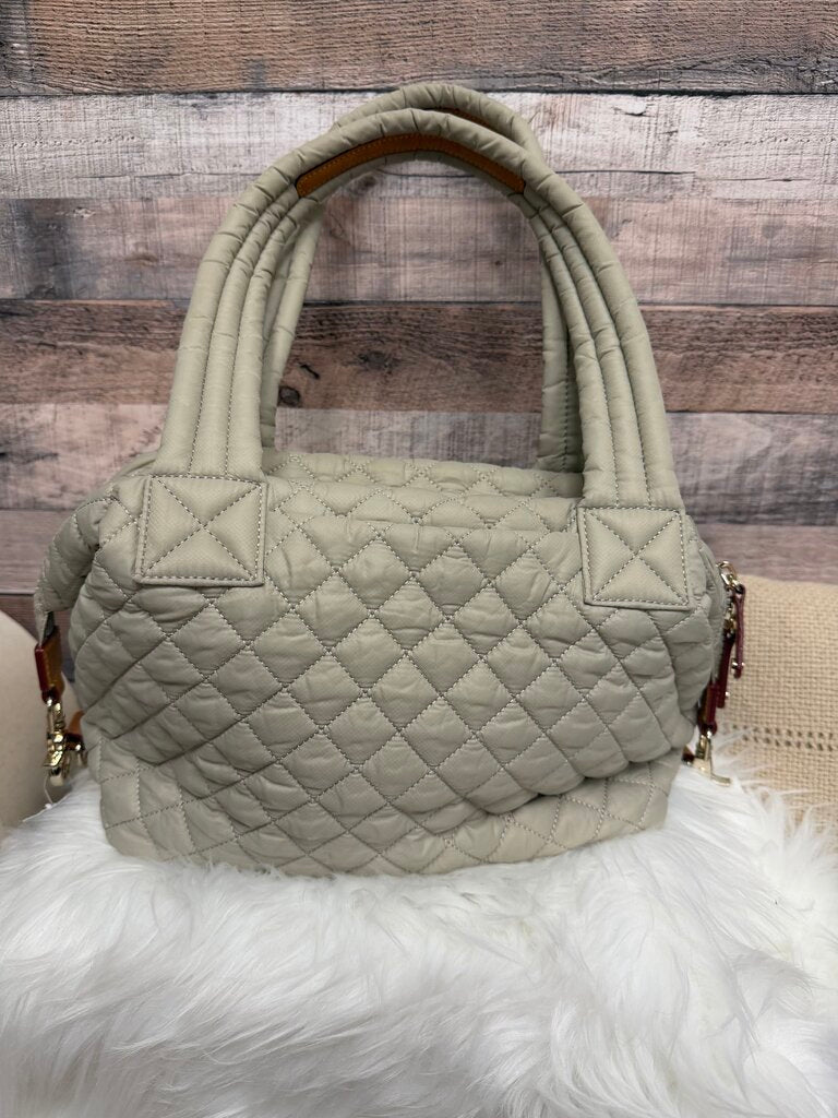 Quilted Nylon MZ Wallace Tan Purse