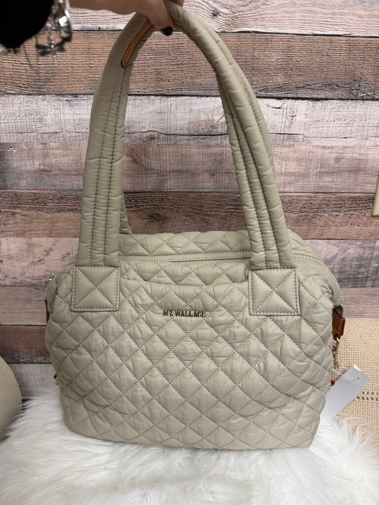 Quilted Nylon MZ Wallace Tan Purse