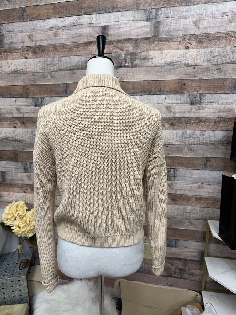 Madewell Collared Button-Front Knit Cardigan