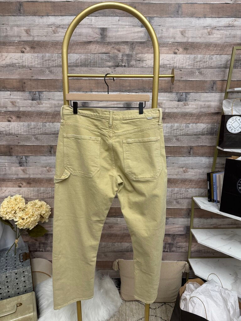 Mother Superior Tan Straight Leg Jean