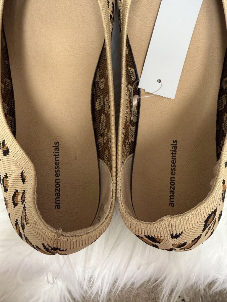 Amazon Knit Leopard Print Ballet Flats
