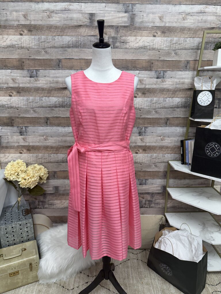 Tommy Hilfiger Pink Illusion Stripe Fit & Flare Dress