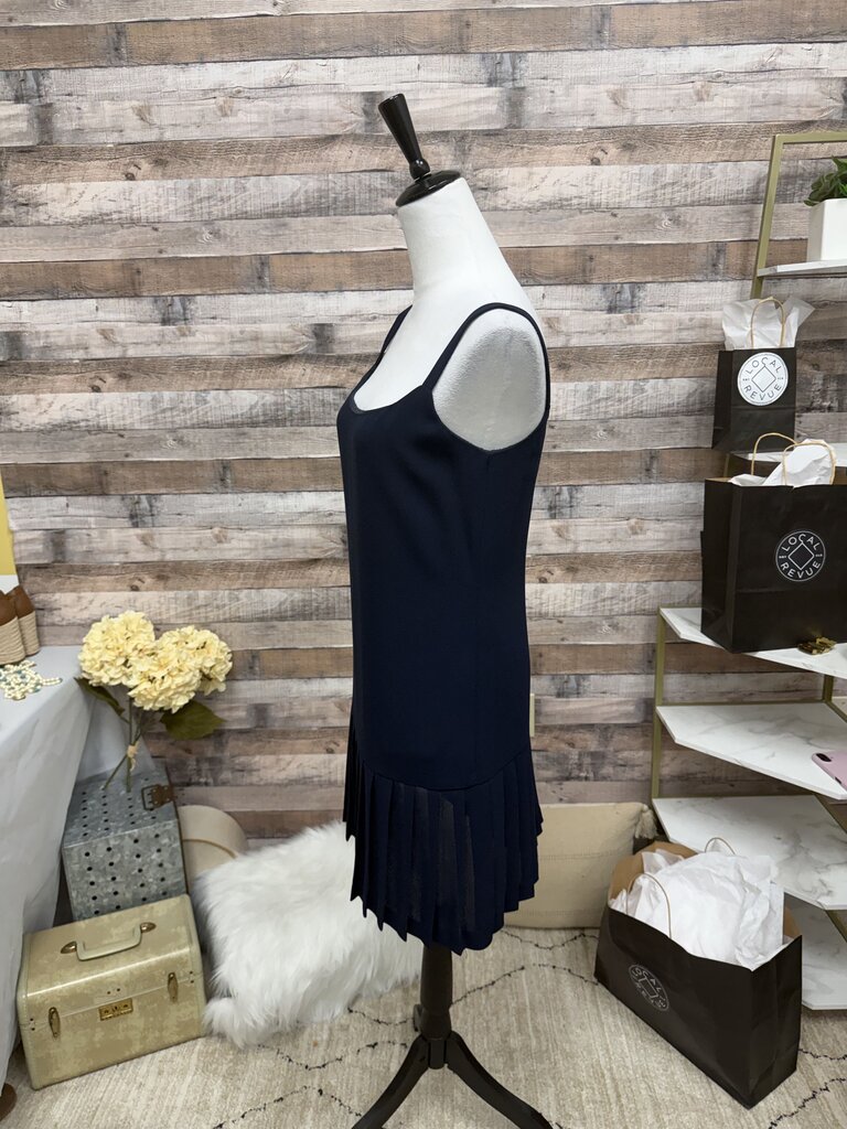 Ann Taylor Pleated Drop-Waist Mini Dress