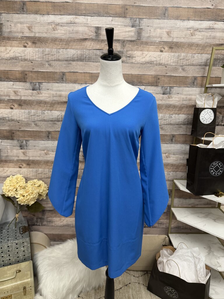 Laundry by Shelli Segal, 3/4 Sleeve V-Neck Dress