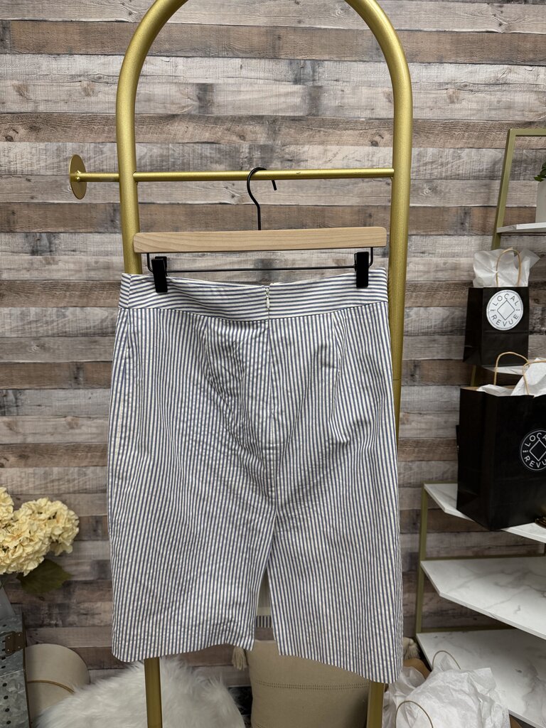 Banana Republic Stripped Navy and White Pencil Skirt