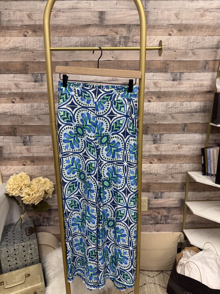 Emerson Rose Wide-Leg Paisley Print Pants