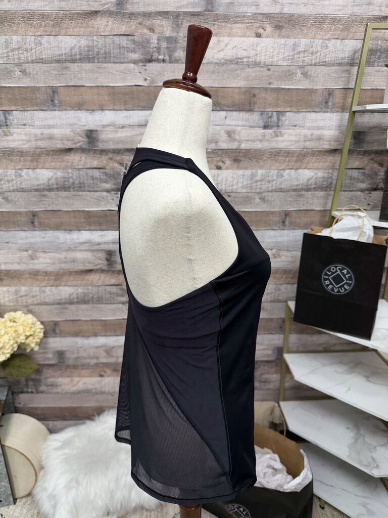 Lululemon Black Racerback With Mesh Panel