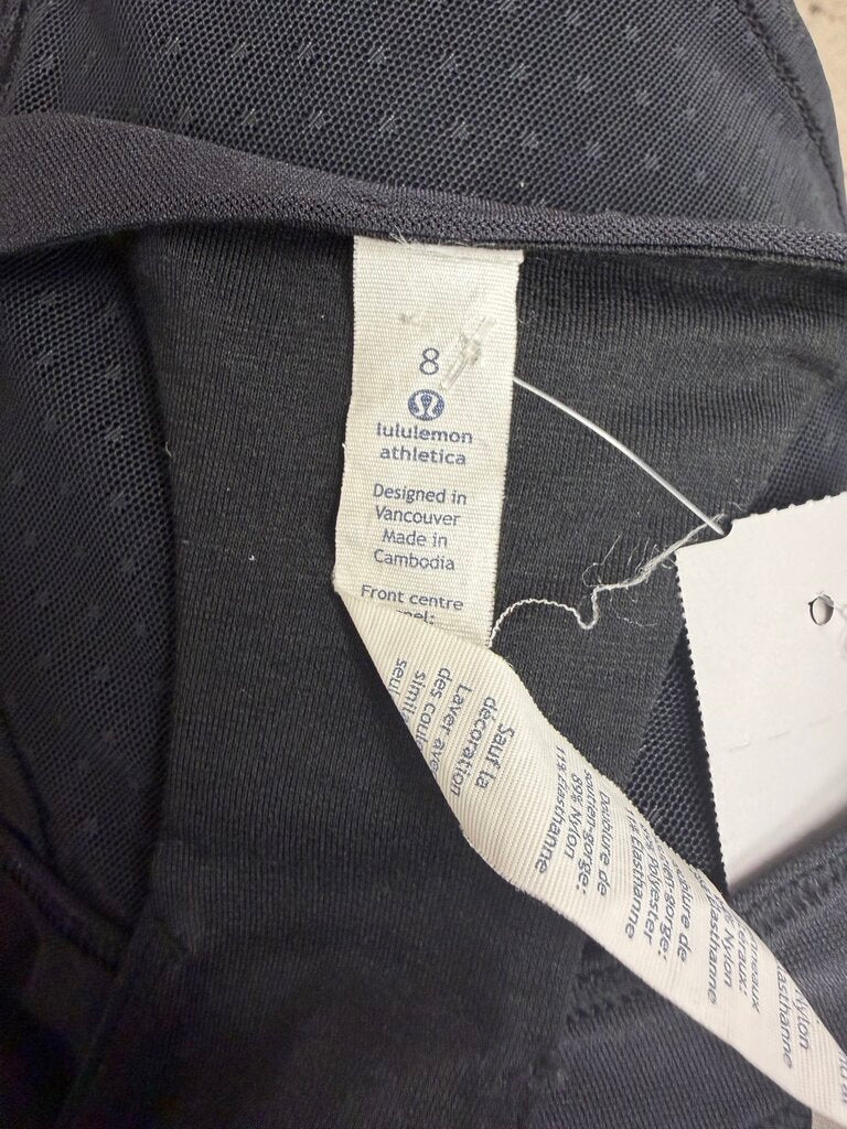 Lululemon Black Racerback With Mesh Panel