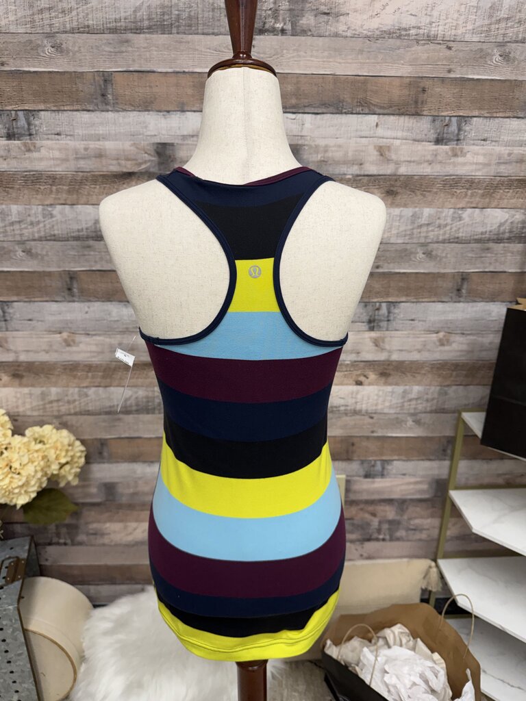 Lululemon Cool Racerback Stripped Tank Top