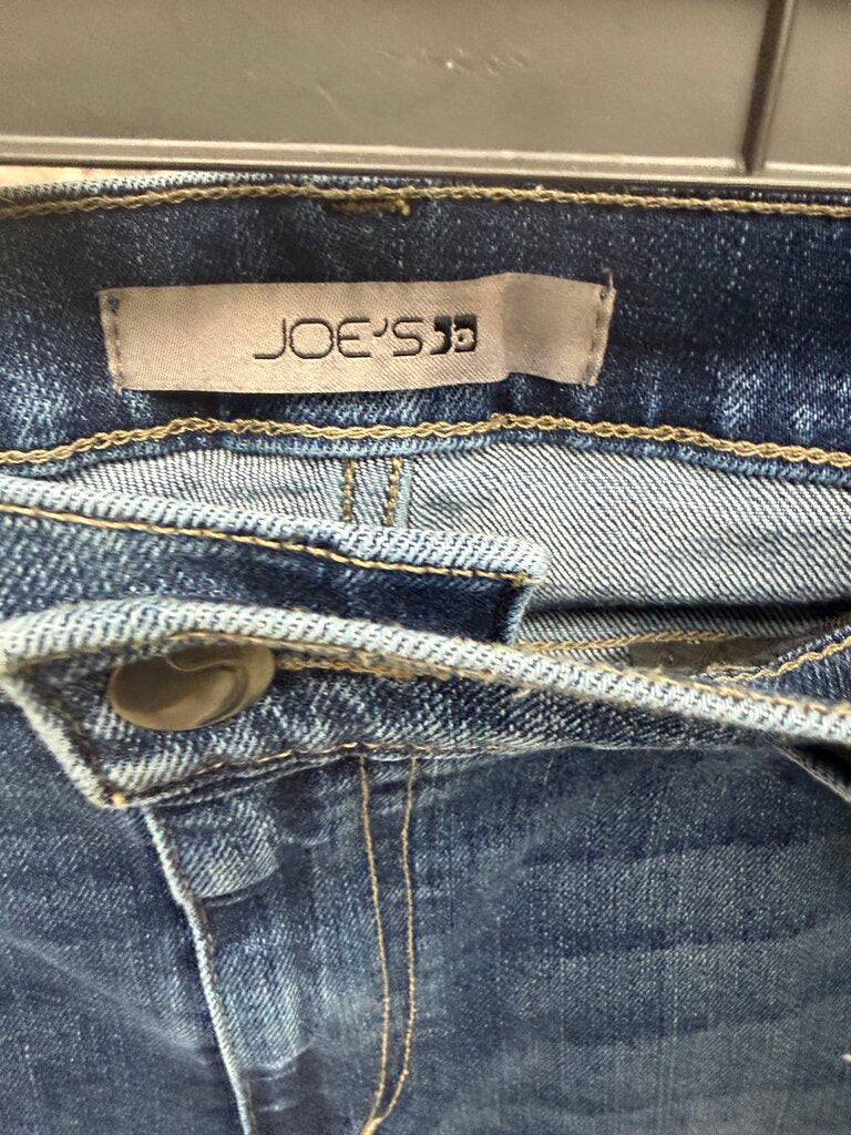 Joe's Distressed Skinny Jeans Dark Wash